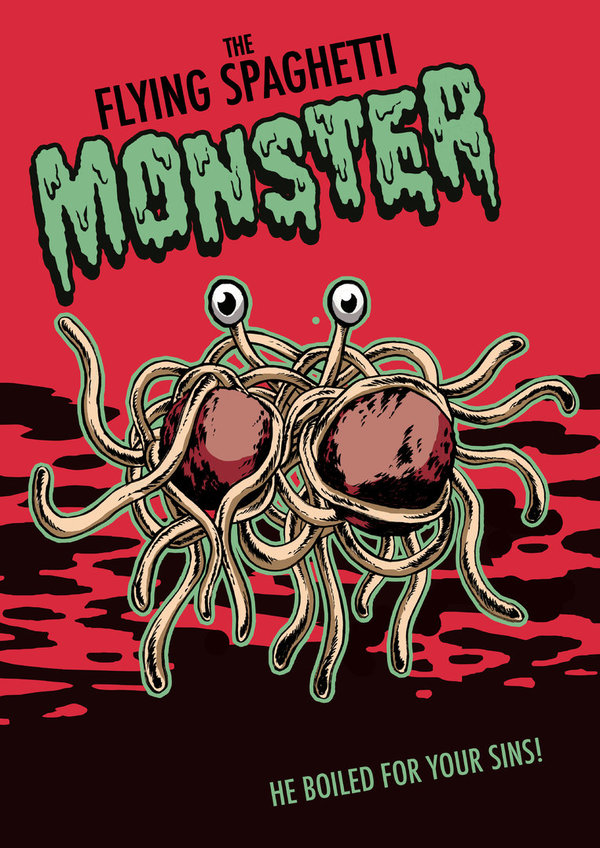 A3 Poster - The Flying Spaghetti Monster