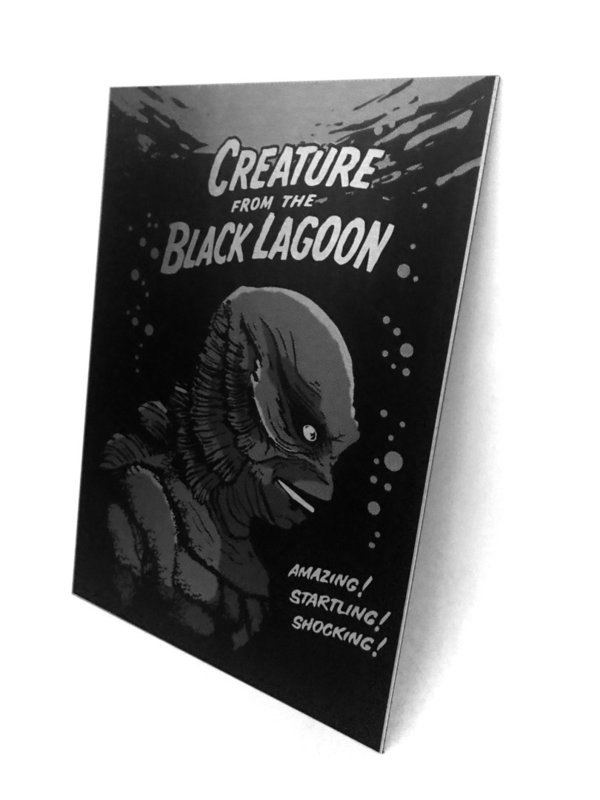 A3 Aluminium Print - Creature of the Black Lagoon