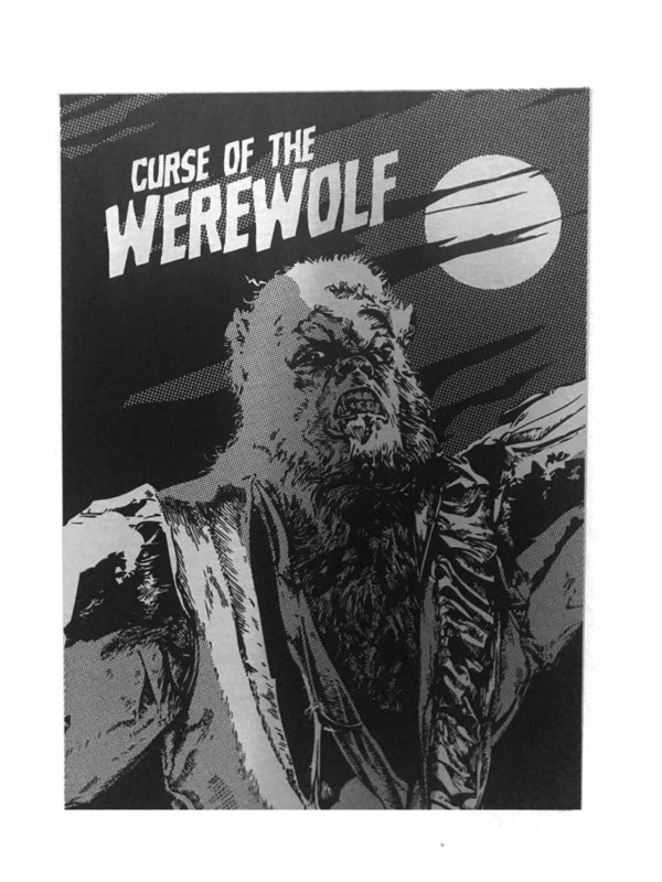 A3 Aluminium Print - Curse of the Werewolf