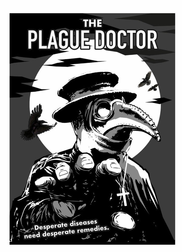 A3 Alluminium Print - The Plague Doctor