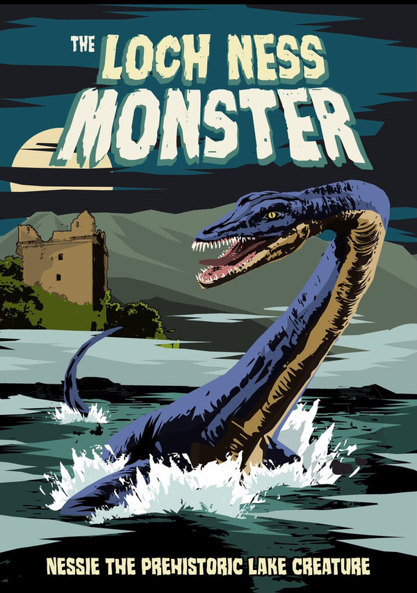 A3 Aluminium Print - The Loch Ness Monster